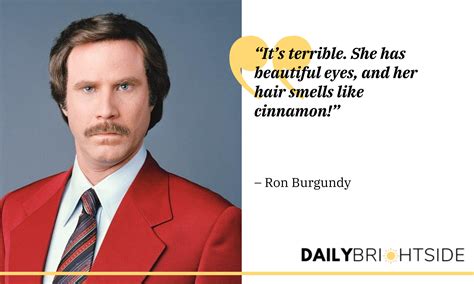 ron burgundy cologne quote.